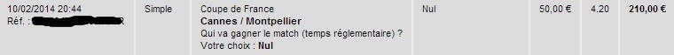 Bonus gagné sur France Pari